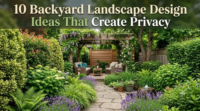 10 Backyard Landscape Design Ideas That Create Privacy