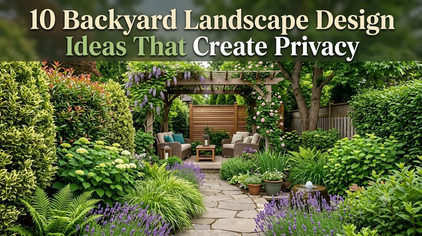 10 Backyard Landscape Design Ideas That Create Privacy