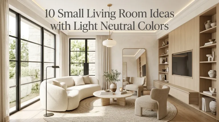 10 Small Living Room Ideas with Light Neutral Colors