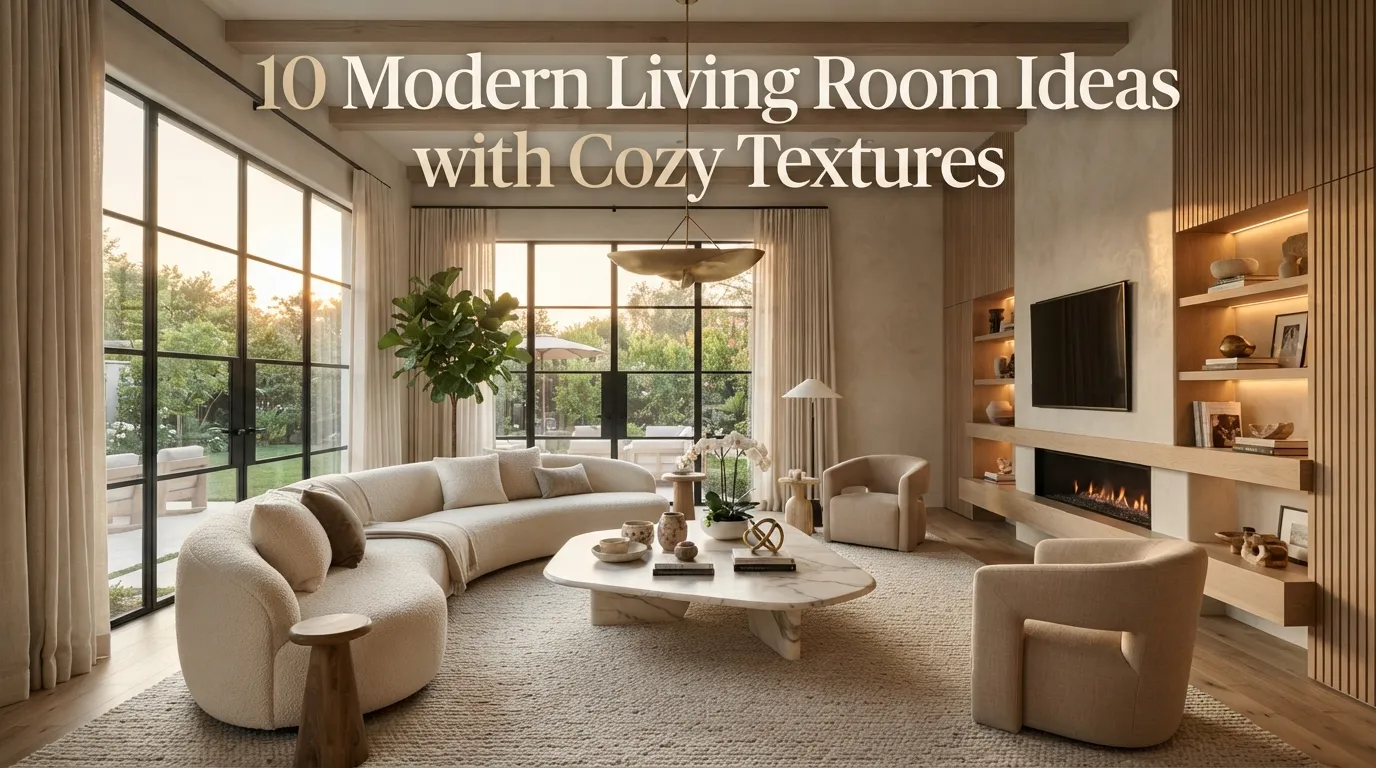 10 Modern Living Room Ideas with Cozy Textures