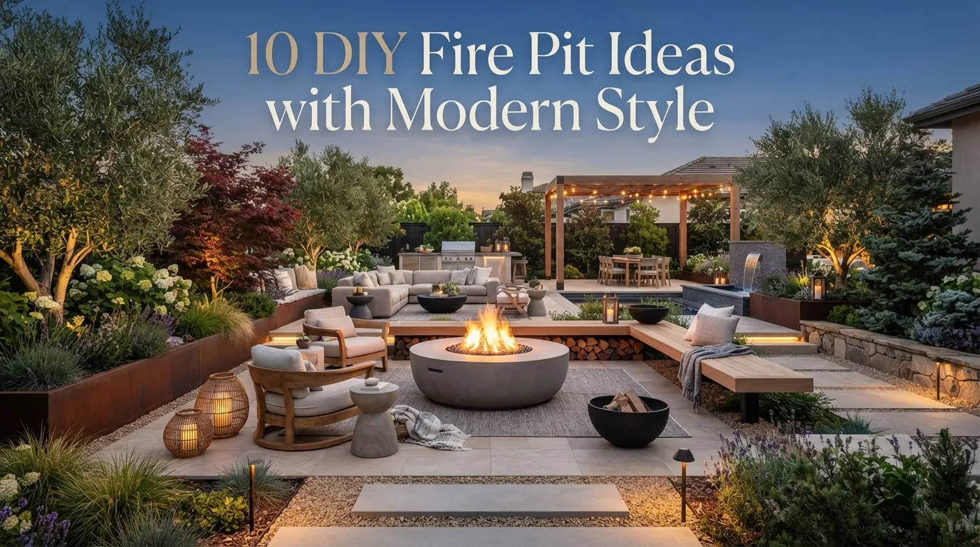 10 DIY Fire Pit Ideas with Modern Style