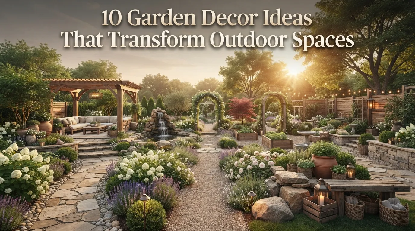 10 Garden Decor Ideas That Transform Outdoor Spaces