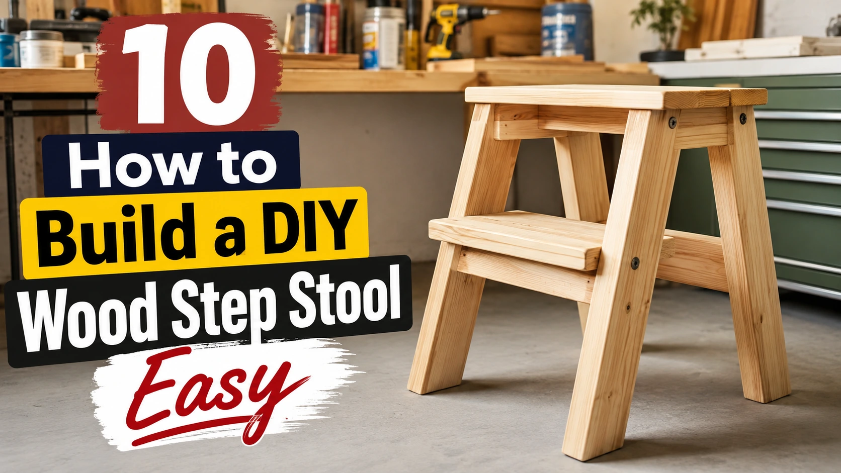 10 How to Build a DIY Wood Step Stool Easy