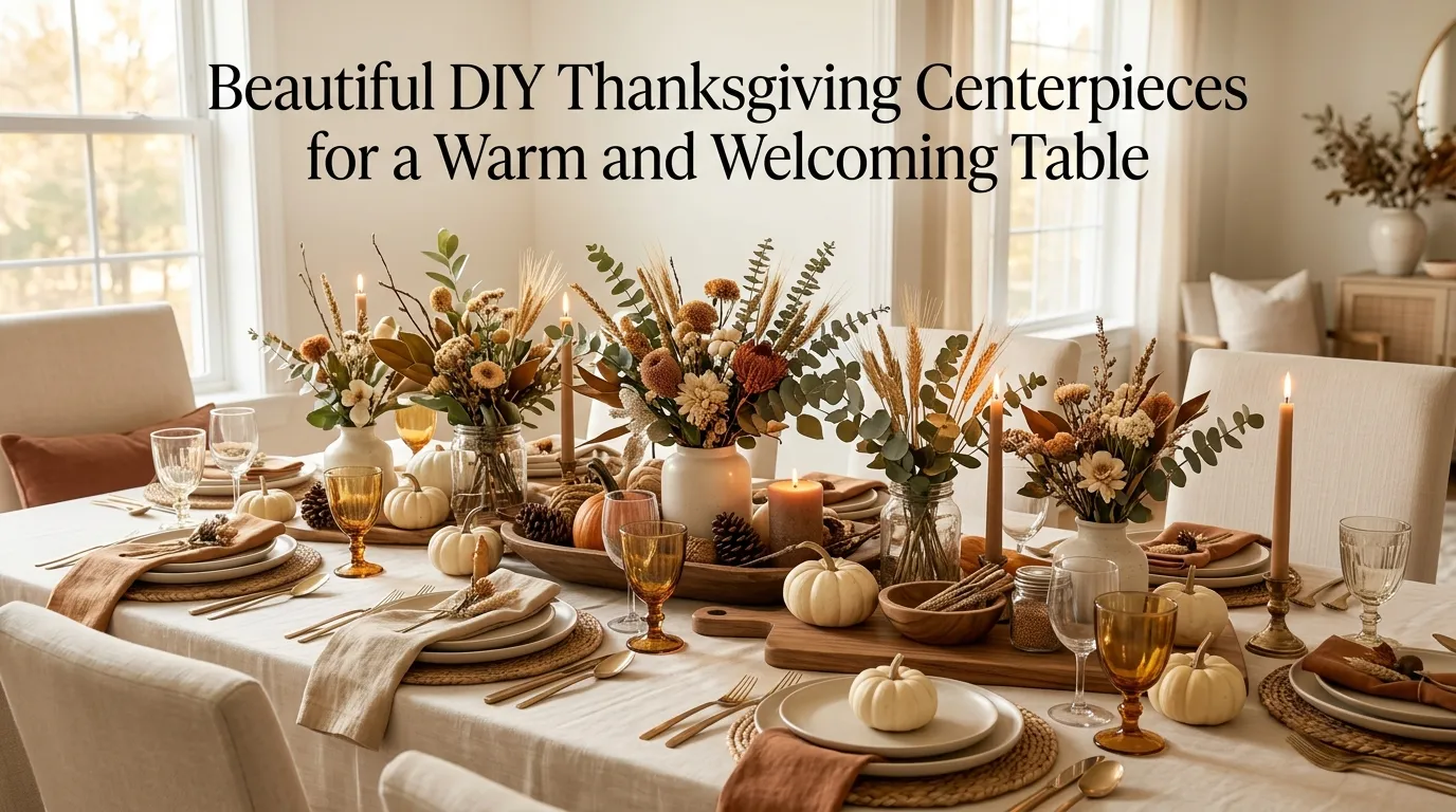 Beautiful DIY Thanksgiving Centerpieces for a Warm and Welcoming Table