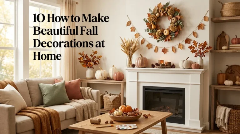 10 How to Make Beautiful Fall Decorations at Home