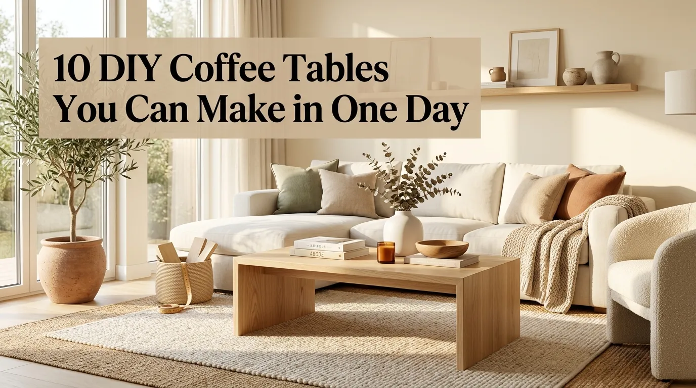 10 DIY Coffee Tables You Can Make in One Day