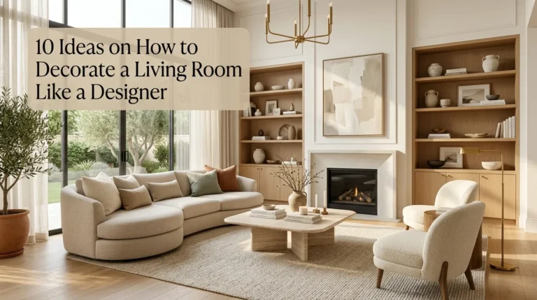 10 Ideas on How to Decorate a Living Room Like a Designer