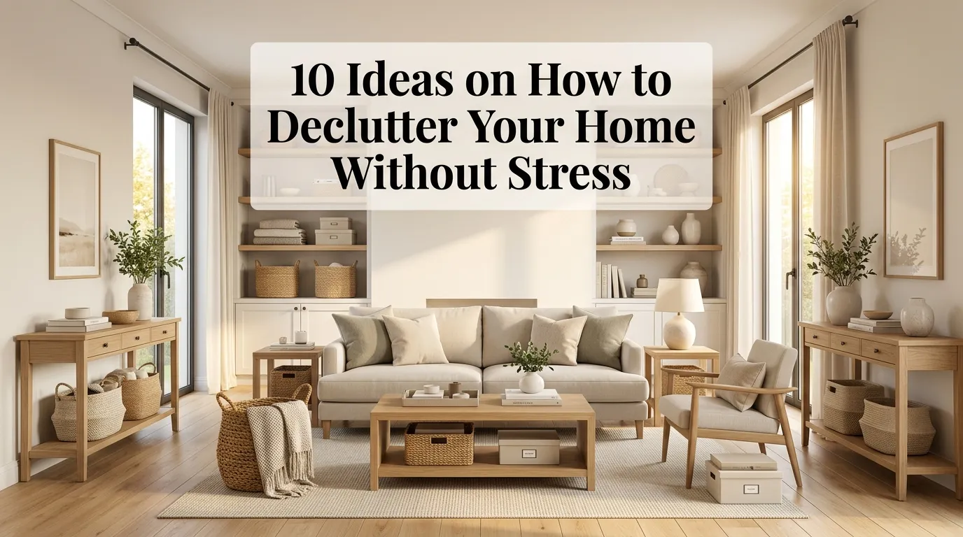 10 Ideas on How to Declutter Your Home Without Stress