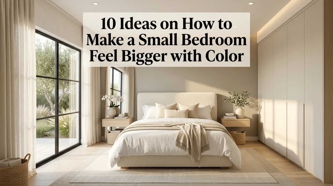 10 Ideas on How to Make a Small Bedroom Feel Bigger with Color