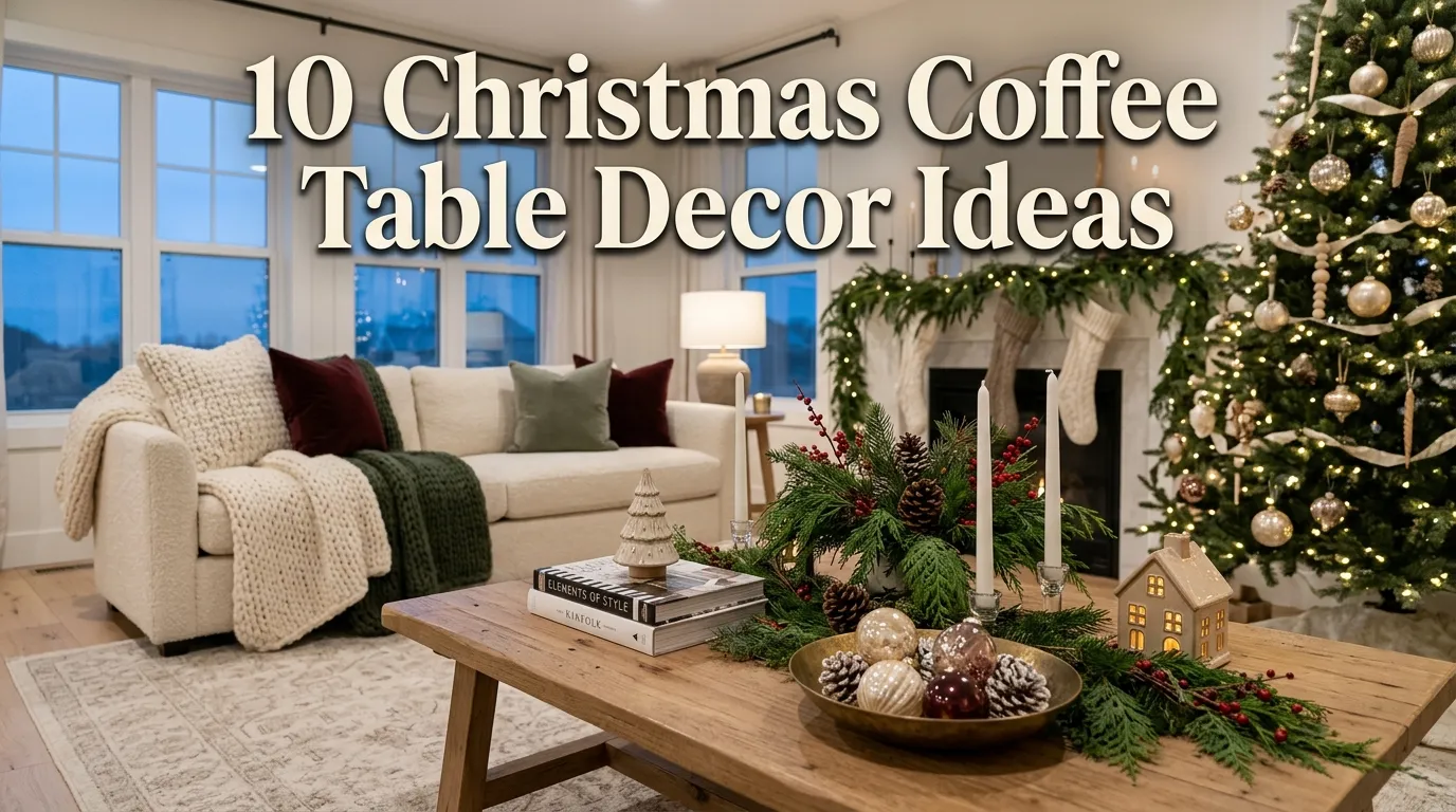 10 Christmas Coffee Table Decor Ideas