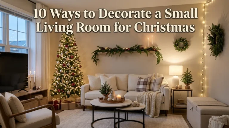 10 Ways to Decorate a Small Living Room for Christmas
