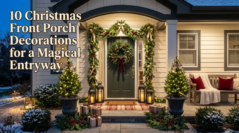 10 Christmas Front Porch Decorations for a Magical Entryway