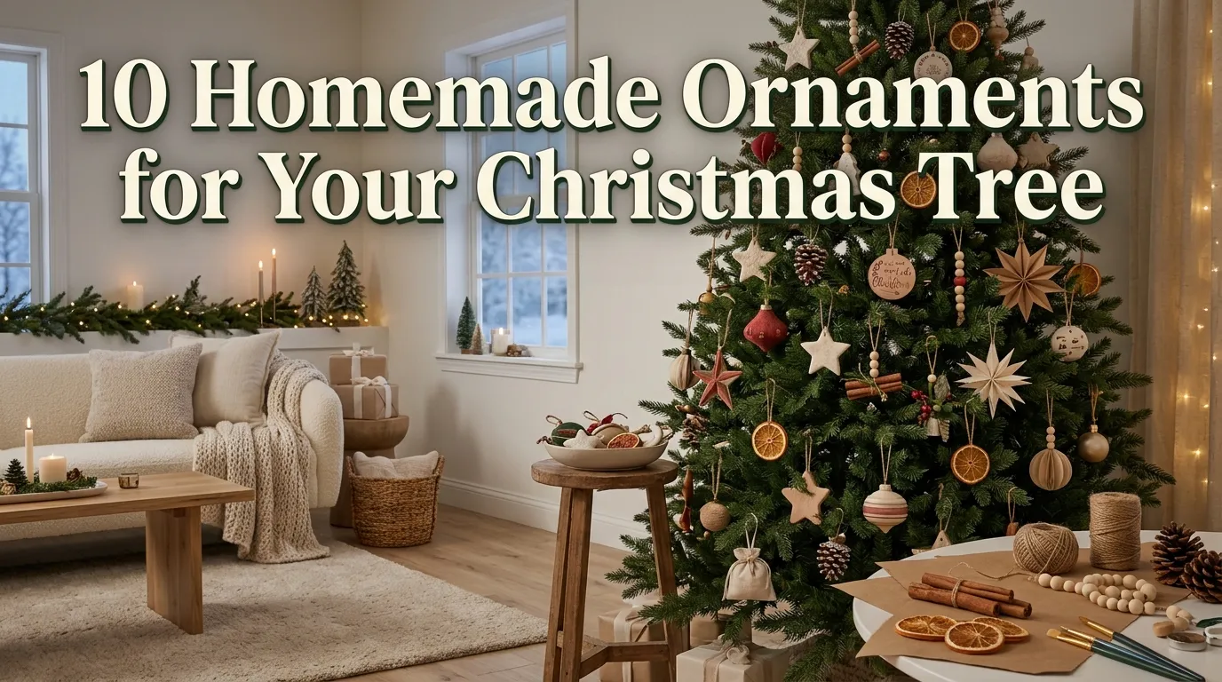 10 Homemade Ornaments for Your Christmas Tree