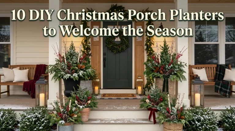 10 DIY Christmas Porch Planters to Welcome the Season