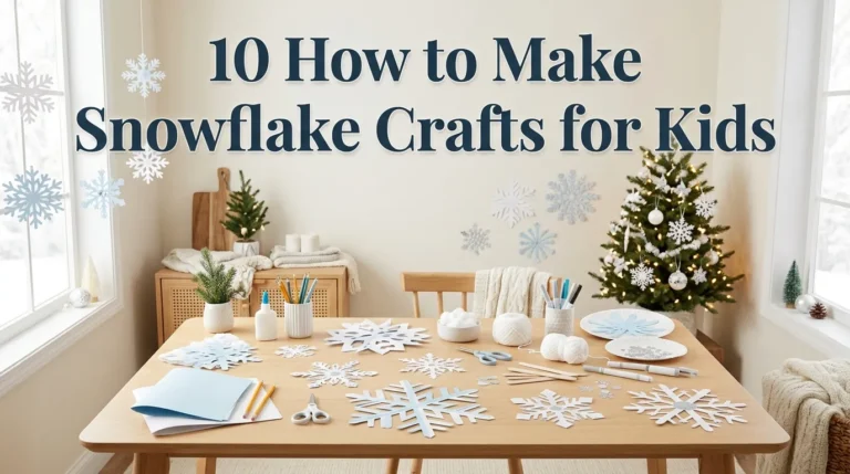 10 How to Make Snowflake Crafts for Kids