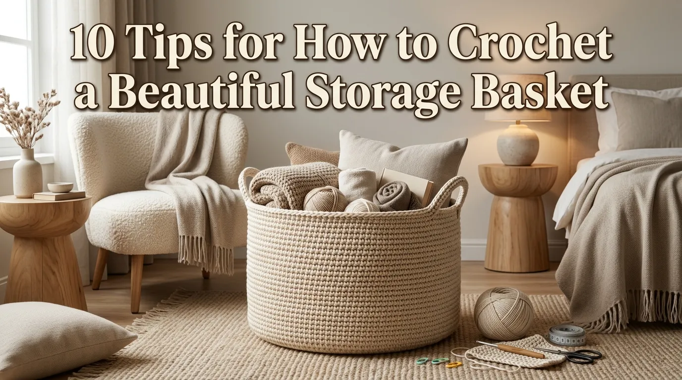10 Tips for How to Crochet a Beautiful Storage Basket