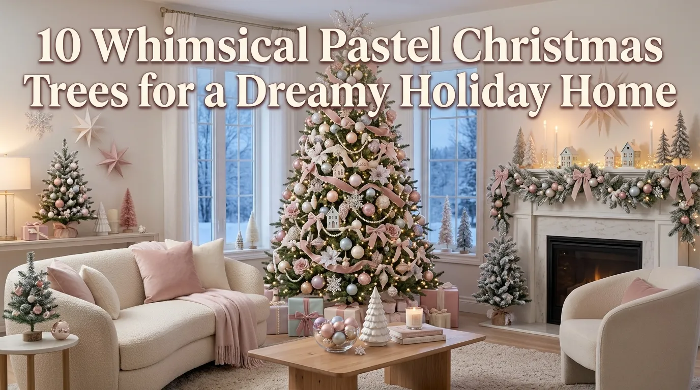 10 Whimsical Pastel Christmas Trees for a Dreamy Holiday Home