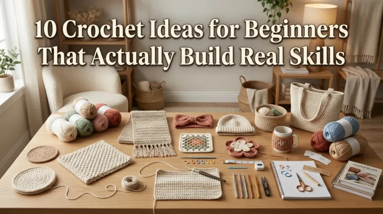10 Crochet Ideas for Beginners That Actually Build Real Skills