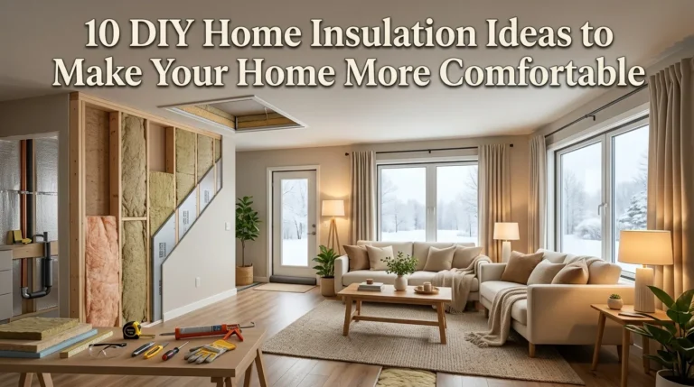 10 DIY Home Insulation Ideas to Make Your Home More Comfortable