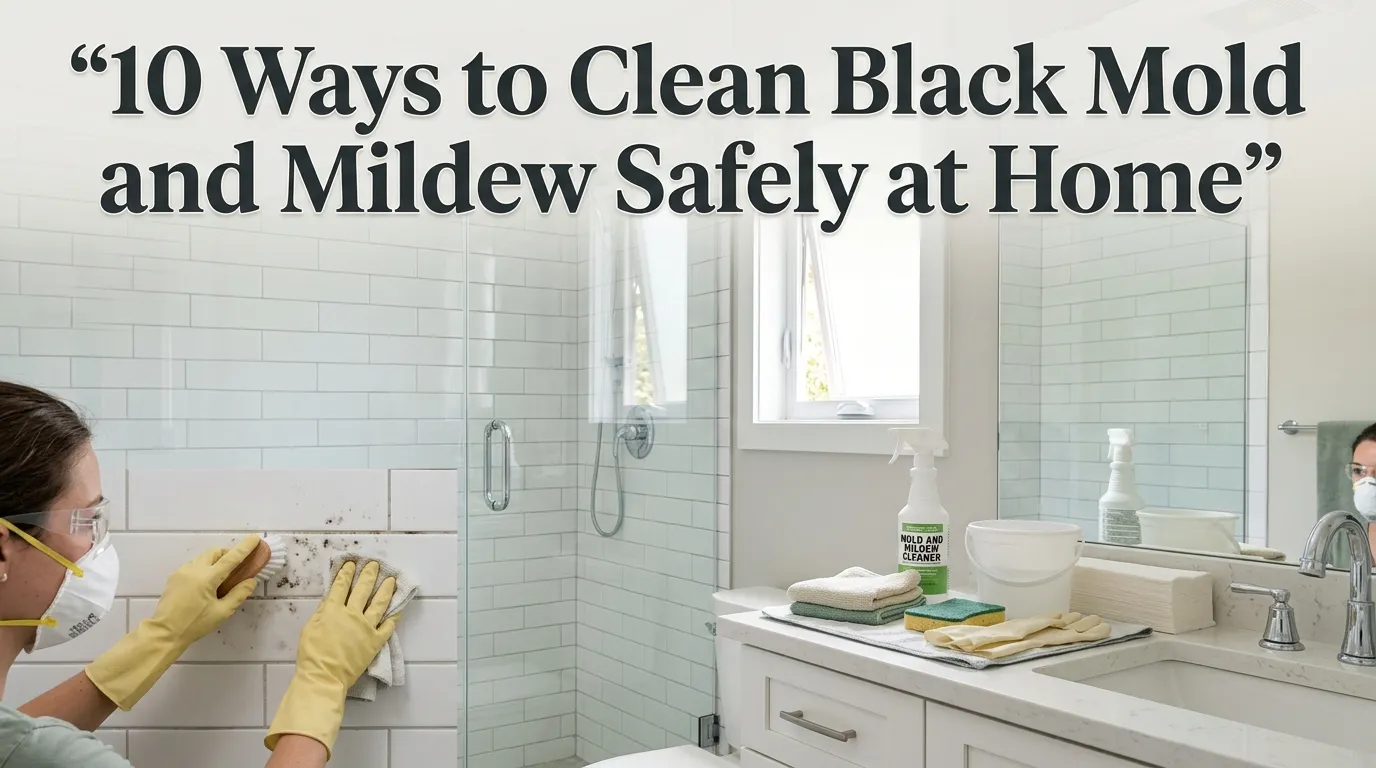 10 Ways to Clean Black Mold and Mildew Safely at Home
