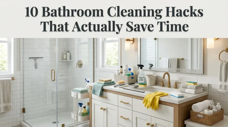 10 Bathroom Cleaning Hacks That Actually Save Time