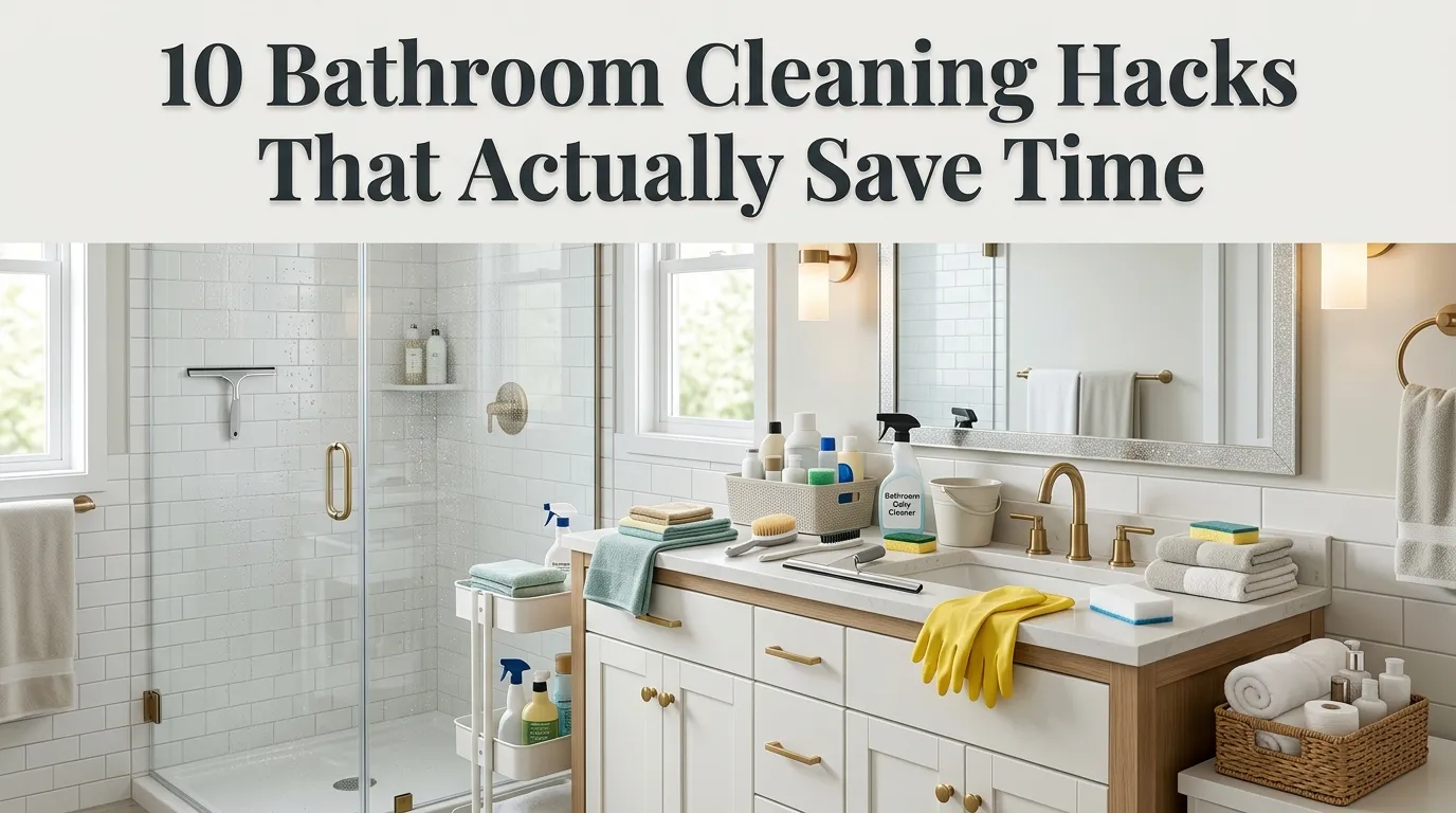10 Bathroom Cleaning Hacks That Actually Save Time
