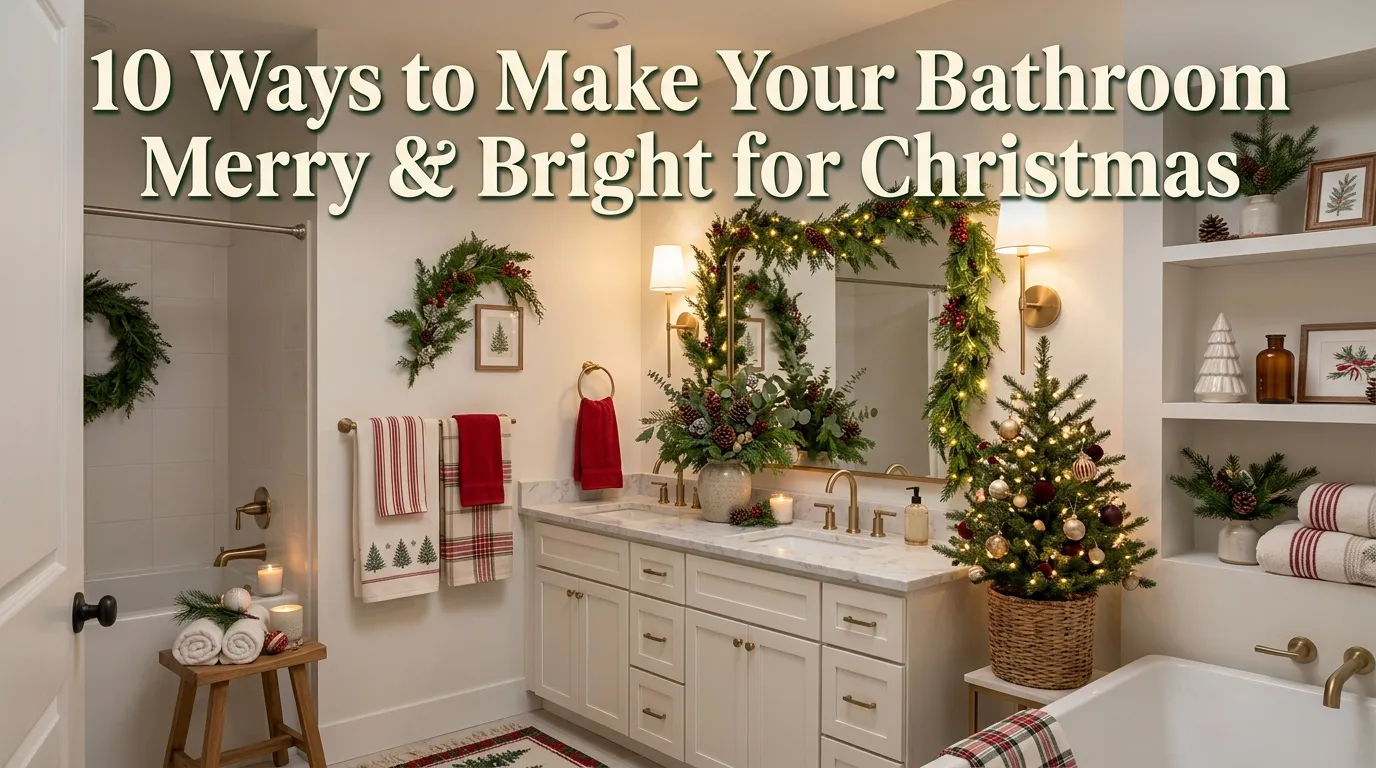 10 how to make your bathroom merry and bright for christmas