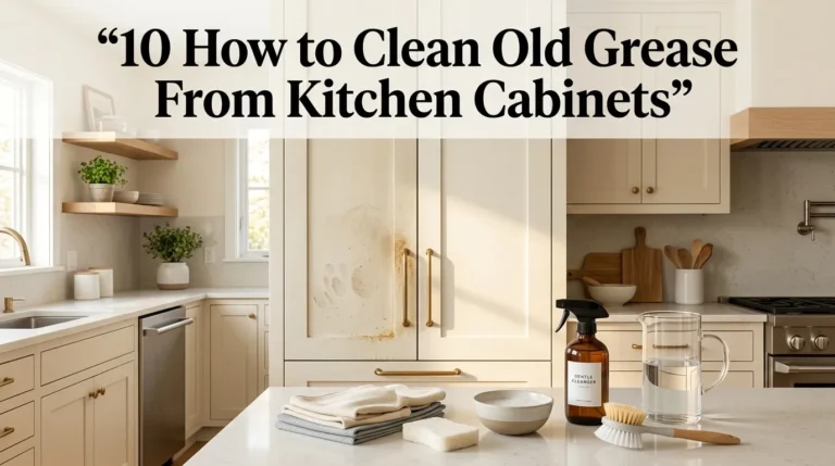 10 How to Clean Old Grease From Kitchen Cabinets