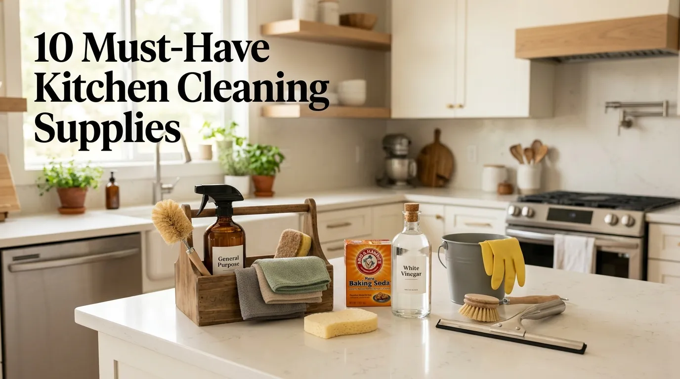 10 Must-Have Kitchen Cleaning Supplies