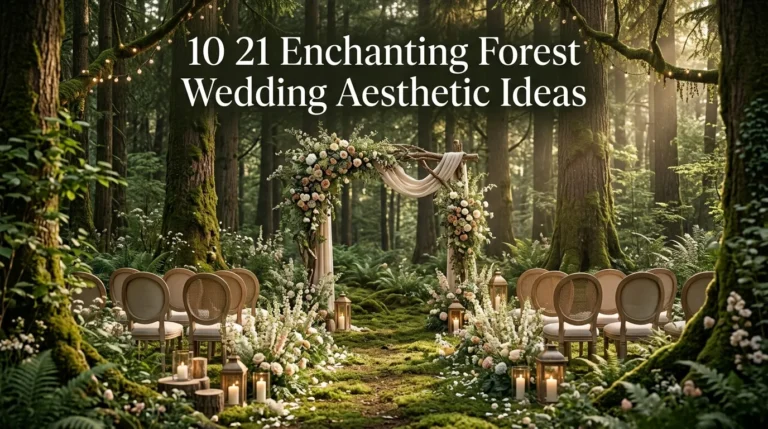 10 21 Enchanting Forest Wedding Aesthetic Ideas