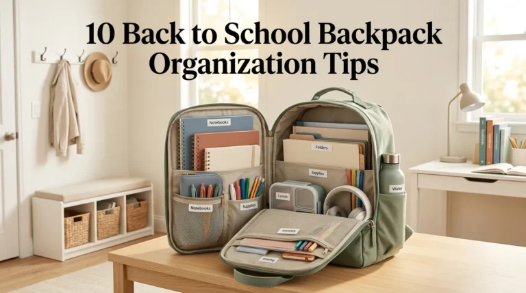 10 Back to School Backpack Organization Tips