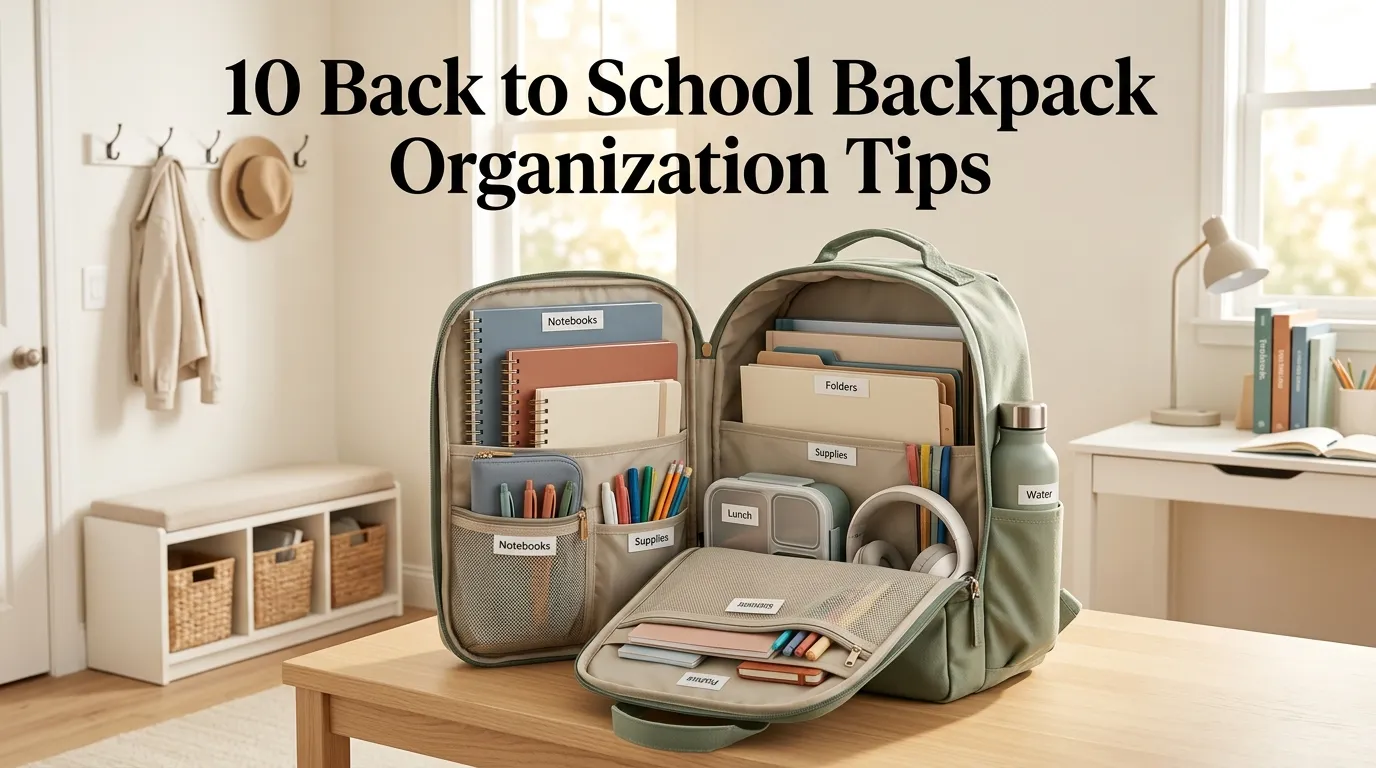 10 Back to School Backpack Organization Tips