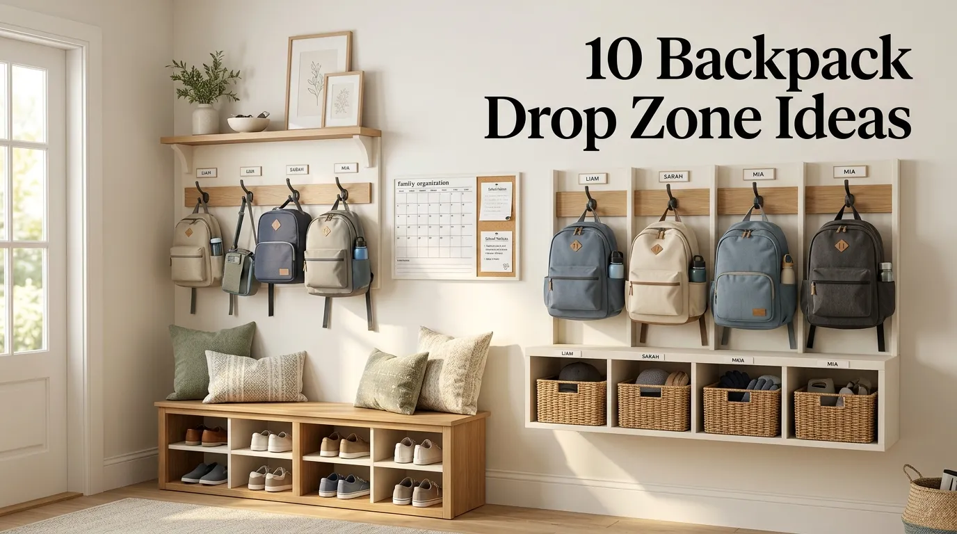 10 Backpack Drop Zone Ideas