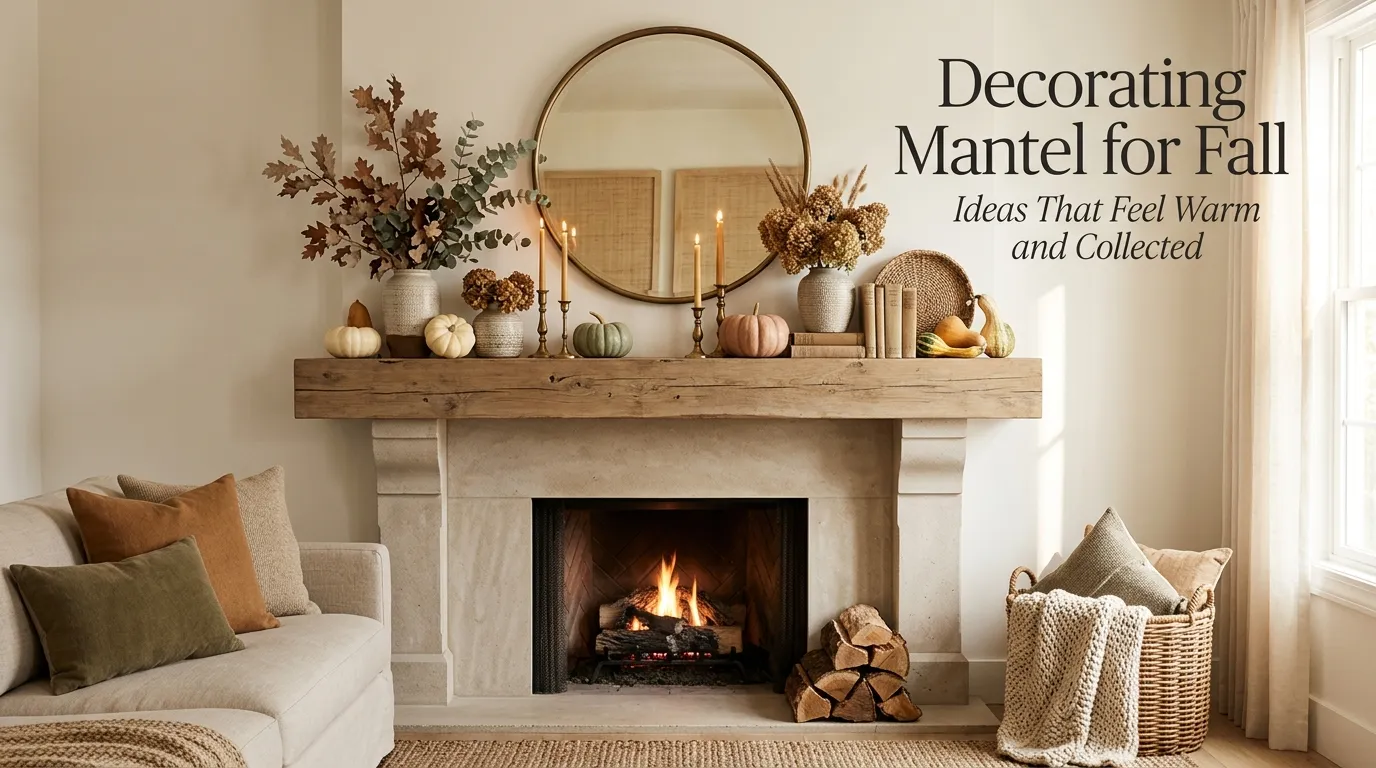 Decorating Mantel for Fall Ideas That Feel Warm and Collected