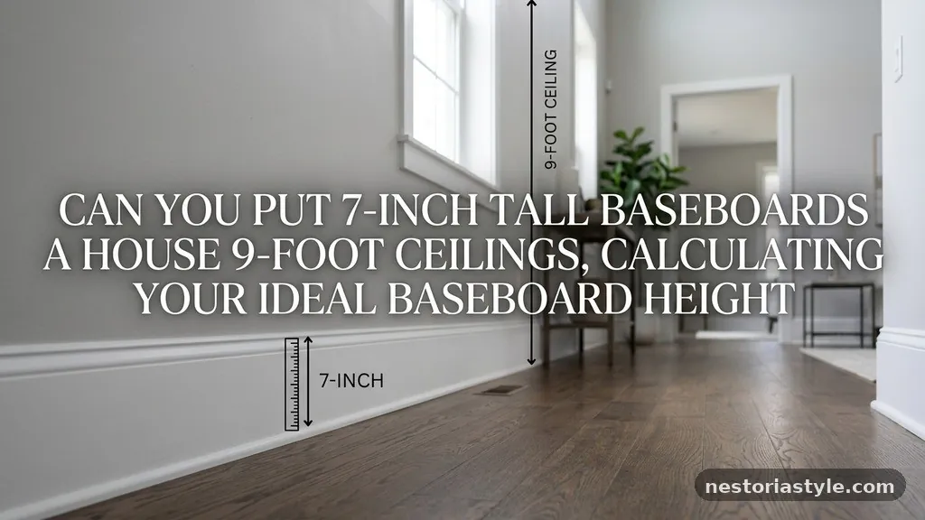 Calculating Your Ideal Baseboard Height - Can You Put 7-Inch Tall Baseboards in a House with 9-Foot Ceilings?