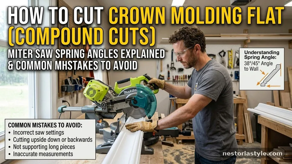 Common Mistakes to Avoid - How to Cut Crown Molding Flat on a Miter Saw (Spring Angles Explained)