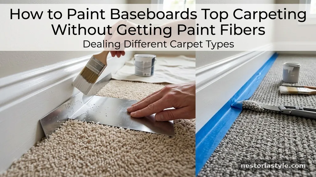 Dealing with Different Carpet Types - How to Paint Baseboards on Top of Carpeting Without Getting Paint on Fibers