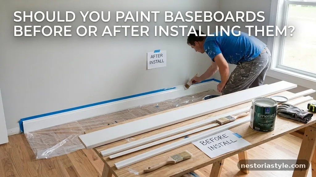 Handling Shoe Molding - Should You Paint Baseboards Before or After Installing Them on the Wall?