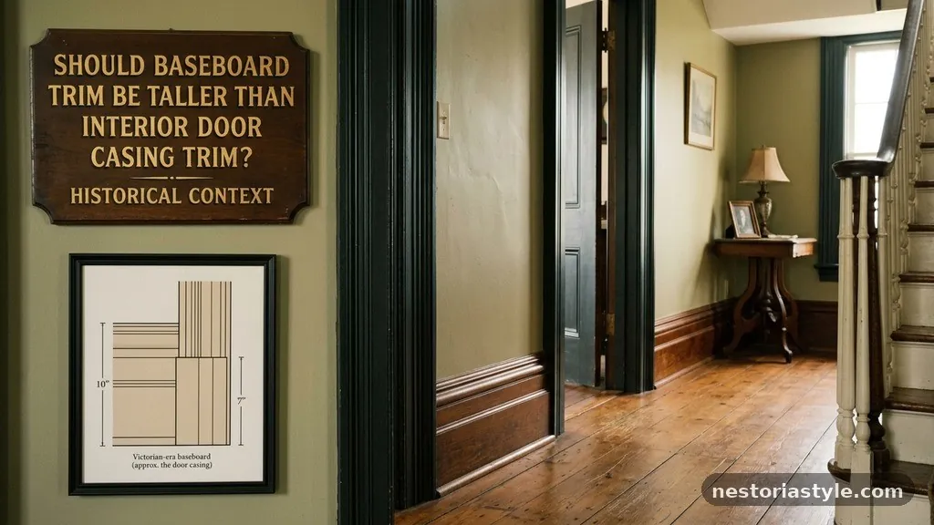 Historical Context of Trim - Should Baseboard Trim Be Taller Than Interior Door Casing Trim?