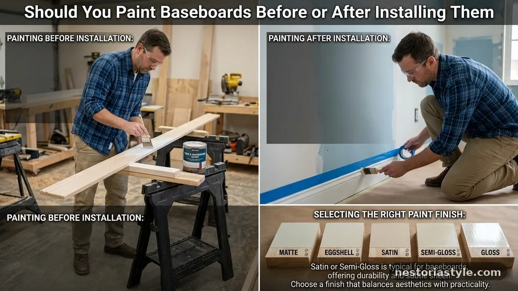 Selecting the Right Paint Finish - Should You Paint Baseboards Before or After Installing Them on the Wall?