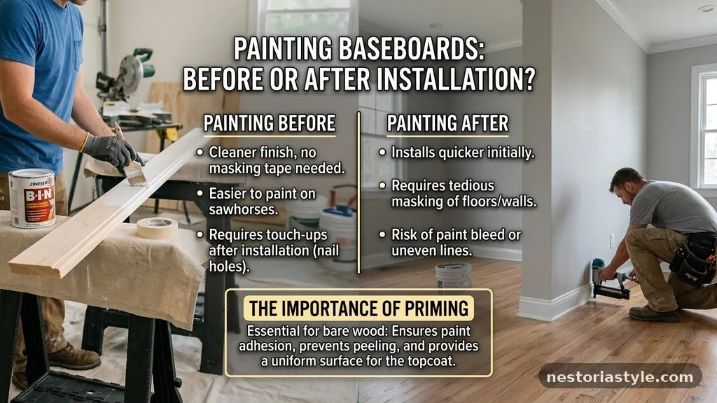 The Importance of Priming - Should You Paint Baseboards Before or After Installing Them on the Wall?