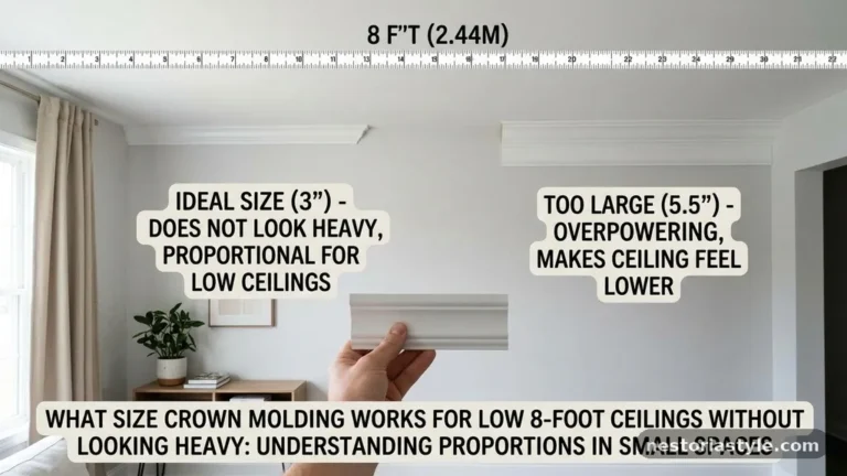 What Size Crown Molding Works on Low 8-Foot Ceilings Without Looking Heavy?